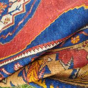 Turkish YAHYALI vintage anatomy rug handmade in wool - 131 x 227