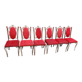 6 chaises en ferronnerie raymond menos haiti