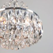 Petit chandelier en cristal viennois vintage, années 1970