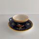 Cup and saucer earthenware from Gien - Blue Peony Decor / China