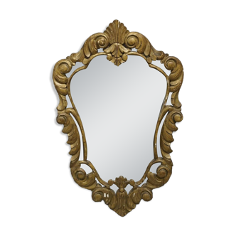 Antique polylobed mirror