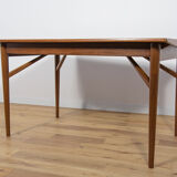 Mid-century extendable teak dining table from everest, 1960s