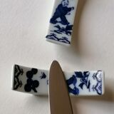 6 porcelain knife holders from Japan