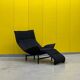 Vintage Black Veranda Armchair by Vico Magistretti for Cassina