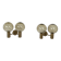 Pair of vintage Holophane wall sconces in opaline glass, France, 1950.