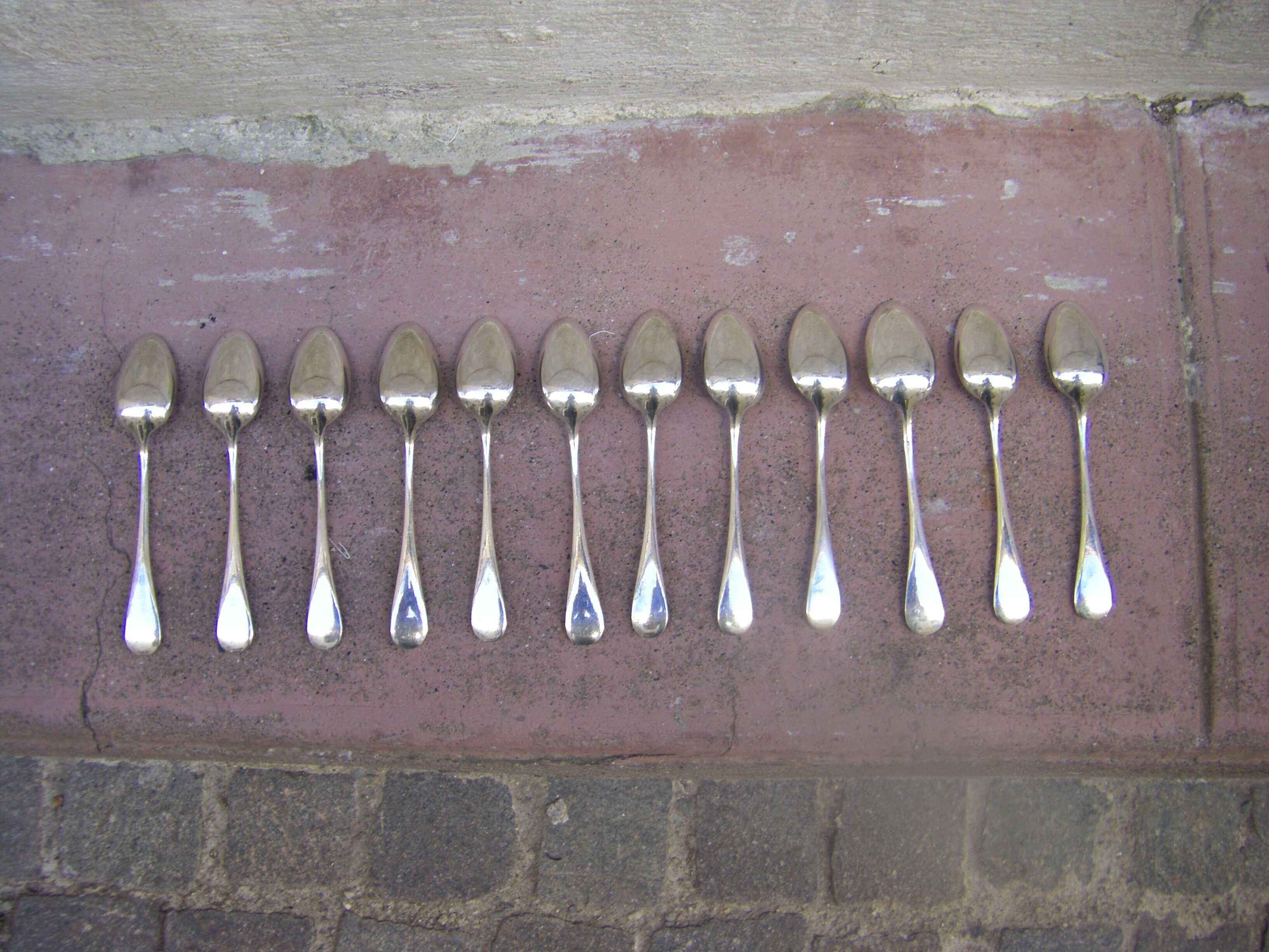 Box of twelve small Christofle spoons