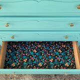Vintage mint green chest of drawers 1950