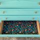 Commode vintage vert menthe 1950