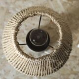 Le Cep stoneware bedside lamp with rope shade