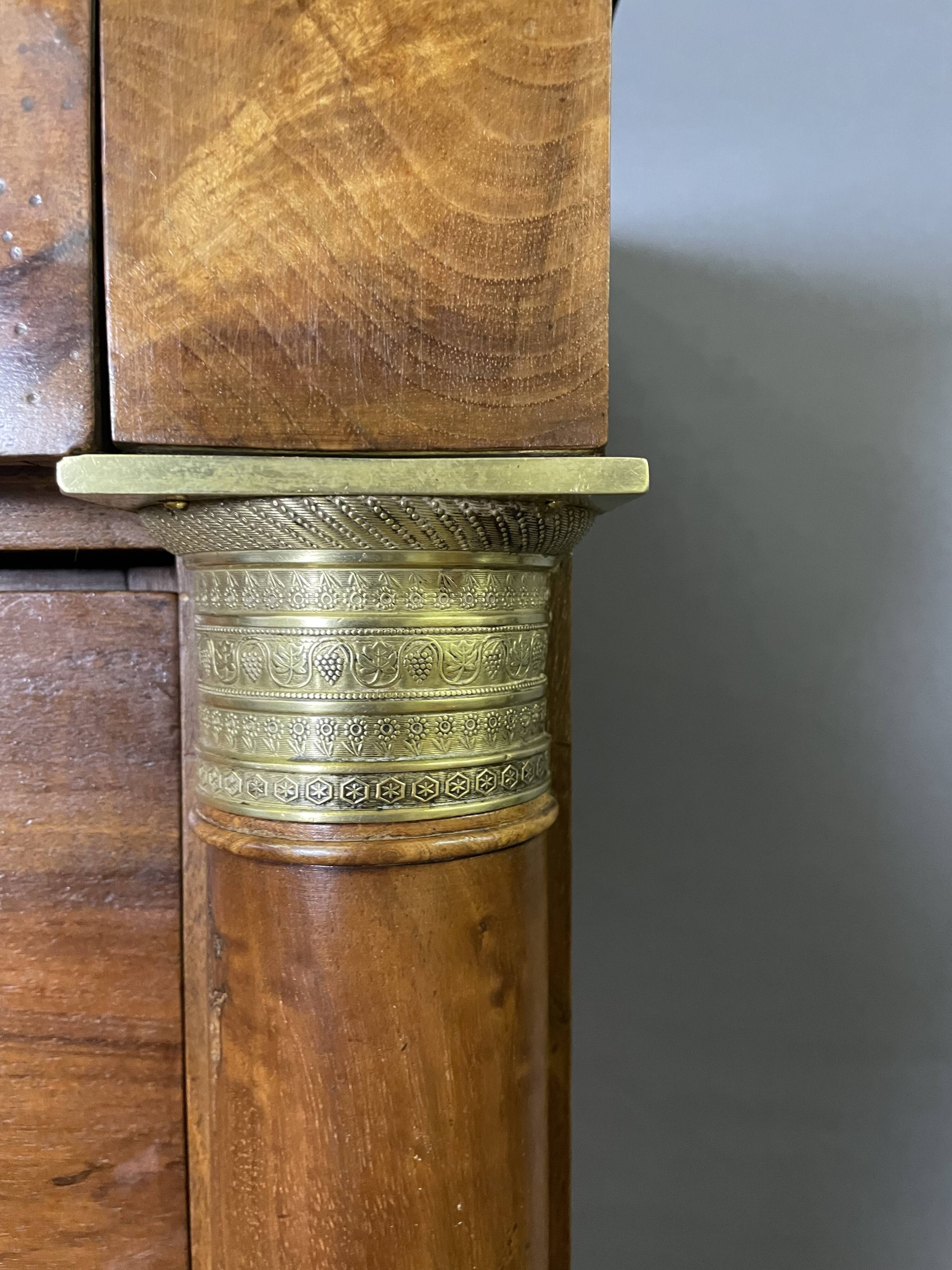 Empire period walnut secretary