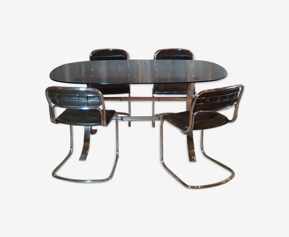 Dining Table Set And Four 70s Chair Selency Dining Table Set And Four 70s Chair, 70s Dining Table And Chairs