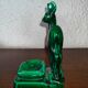 Saint Clement earthenware ashtray representing 1 doe signed Green