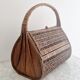 1960s wicker basket handbag