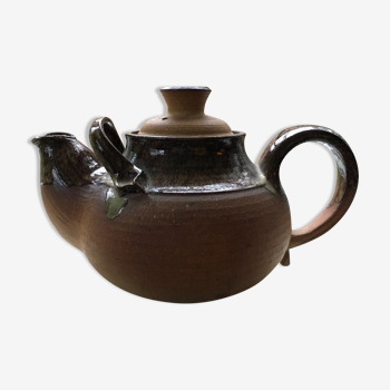 Vintage glazed sandstone teapot denmark