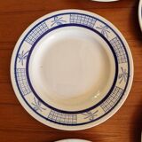 Lot De 8 Assiettes À Dessert Manufacture De Gien Modèle Garches