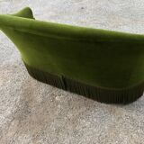 Toad sofa in green velvet