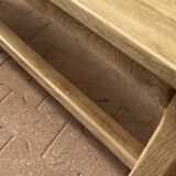 Solid oak bench