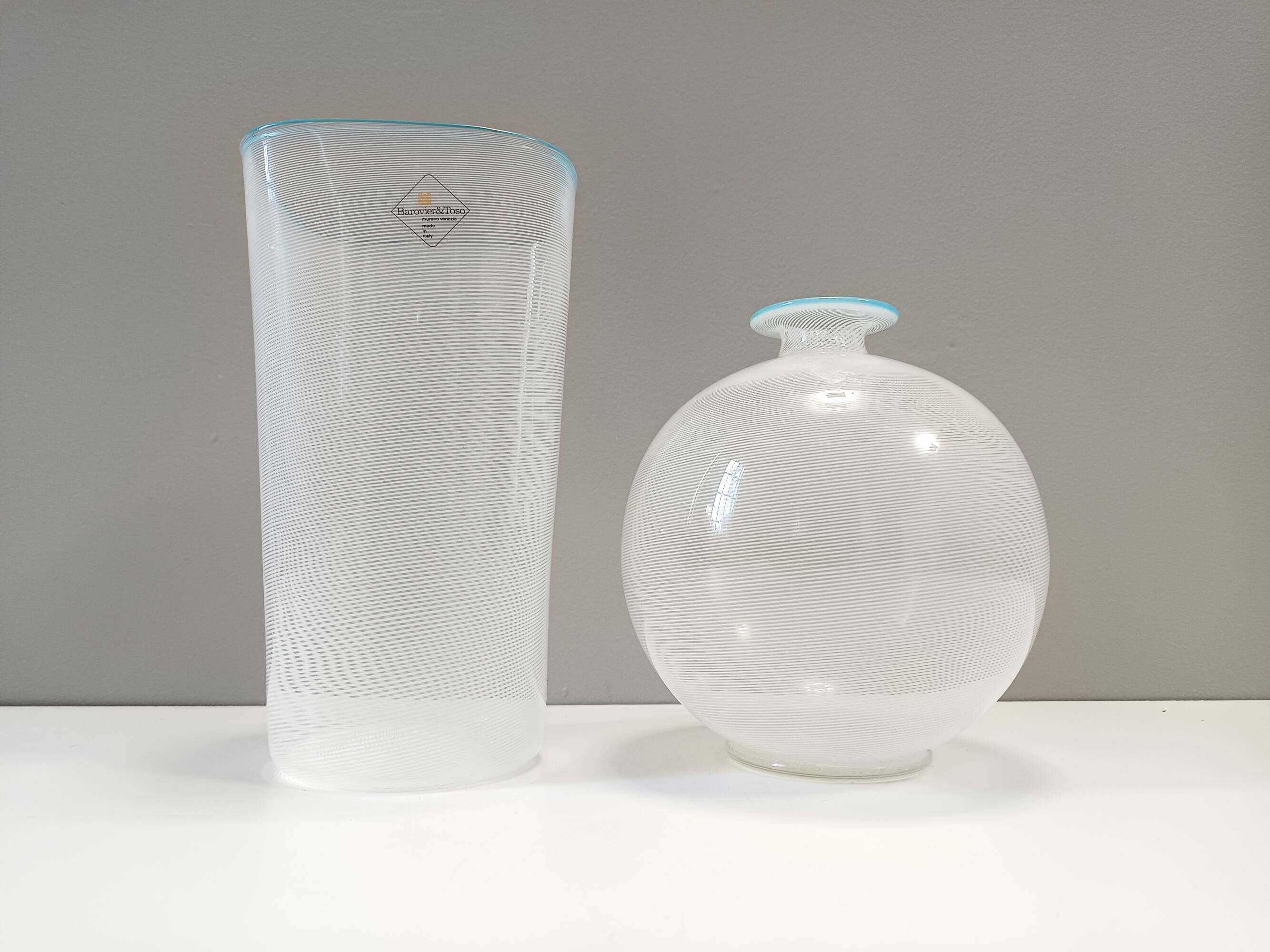 Murano Glass Vase by Ercole Barovier for Barovier & Toso, Labeled, Italy