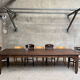 Old 3m fir farm table late 19th early 20th
