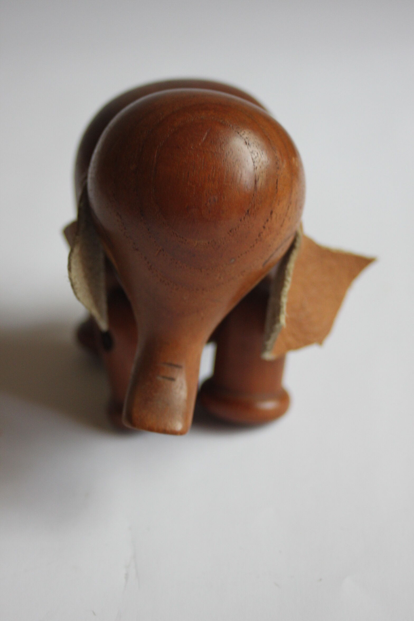 Teak wooden elephant toy by Arne Basse, Denmark 1960s.