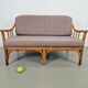 Organic Modern Bamboo and Rattan Loveseat from McGuire, 1970s
