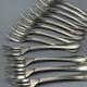Set of 12 Christofle dessert forks made in France