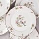 Set of 6 flat plates, Condé de Digoin Sarreguemines model.
