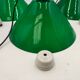 Lot de 3 opalines vertes anciennes