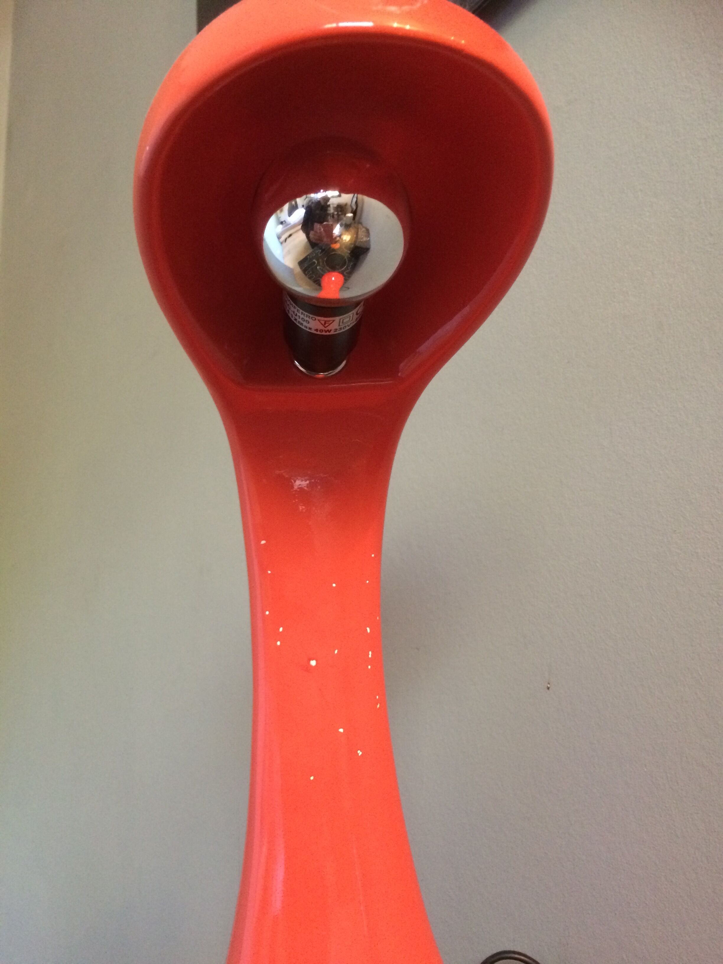 Space-age ceramic lamp, 1960