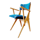 Small bridge armchair with a vintage look redone