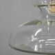 Mid-century Czech glass pendant light brass finish 1970s modern rewired