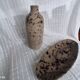 Large ceramic Aztec-Chehoma catchall and vase.