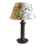 Table lamp made of turned solid wood - 1960s/70s