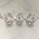 Val St Lambert crystal candle holders Belgium 1990’s