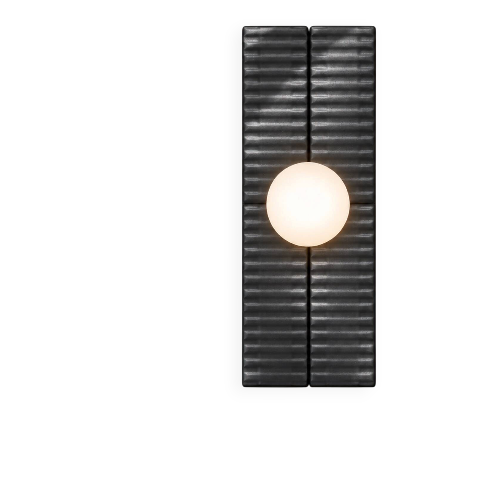 Black ceramic wall light