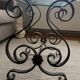 Beautiful wrought iron side table.