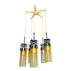 Suspension icon with 5 lamps, "Space Age" style from the 70s.