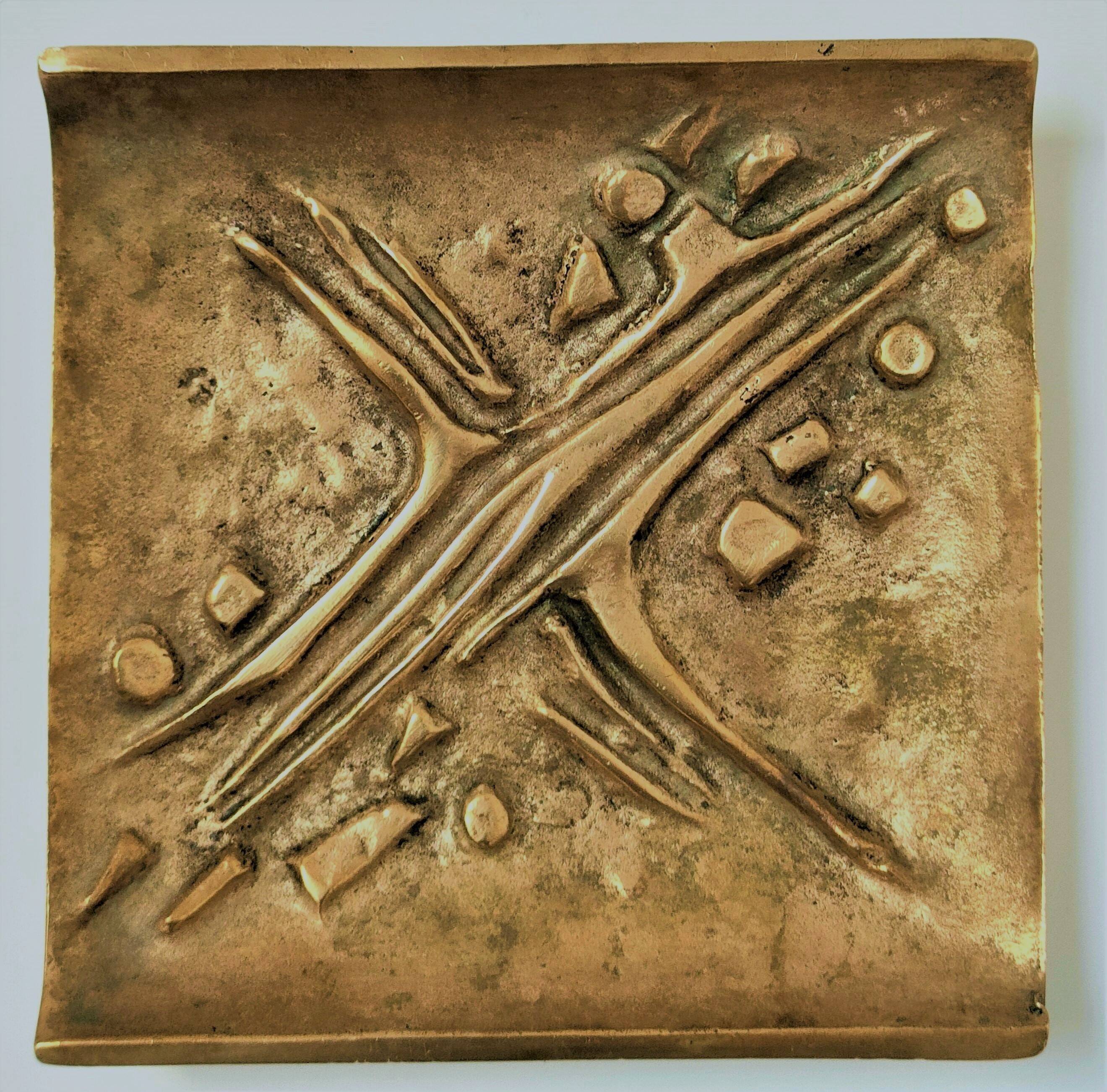 Jacques Lauterbach gilded bronze pocket emptier from the 70s