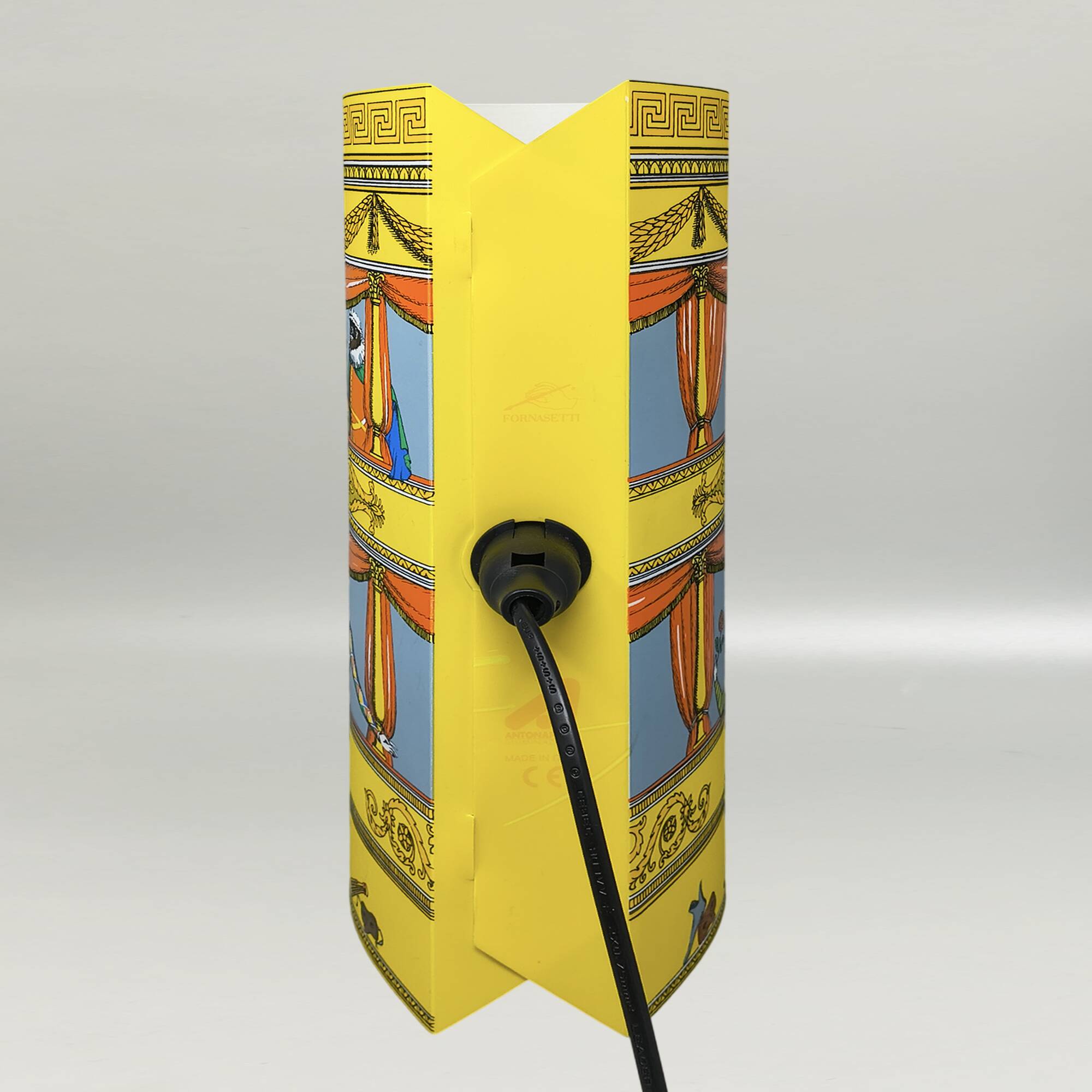1990s Gorgeous "Commedia dell'Arte" Table Lamp by Piero Fornasetti for Anto