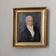 Old portrait oil on canvas country decoration