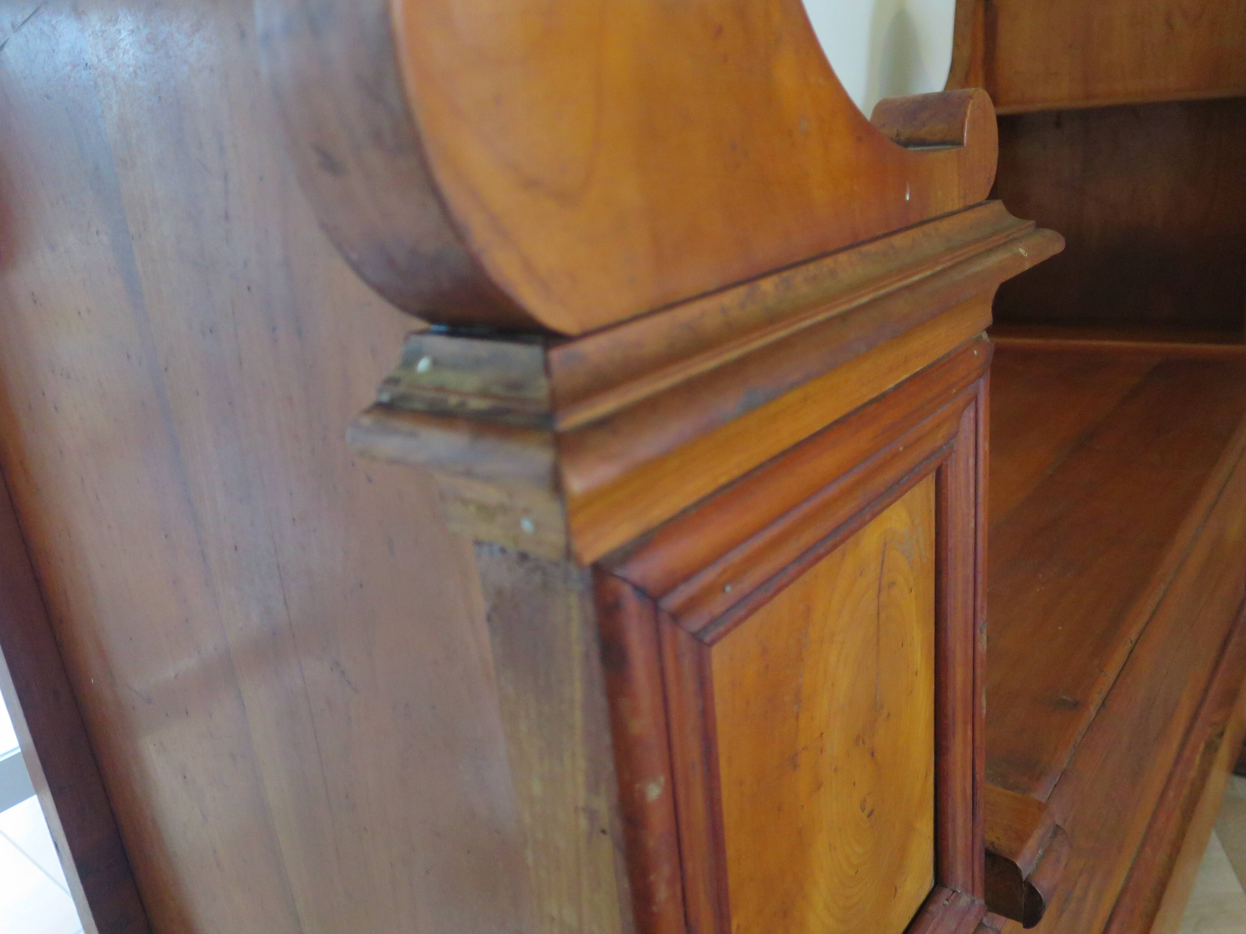 Antique trunk bench - Louis Philippe style - trunk seat - solid wood