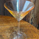 Cocktail glasses in glass
