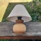 Terracotta ball lamp France 1970