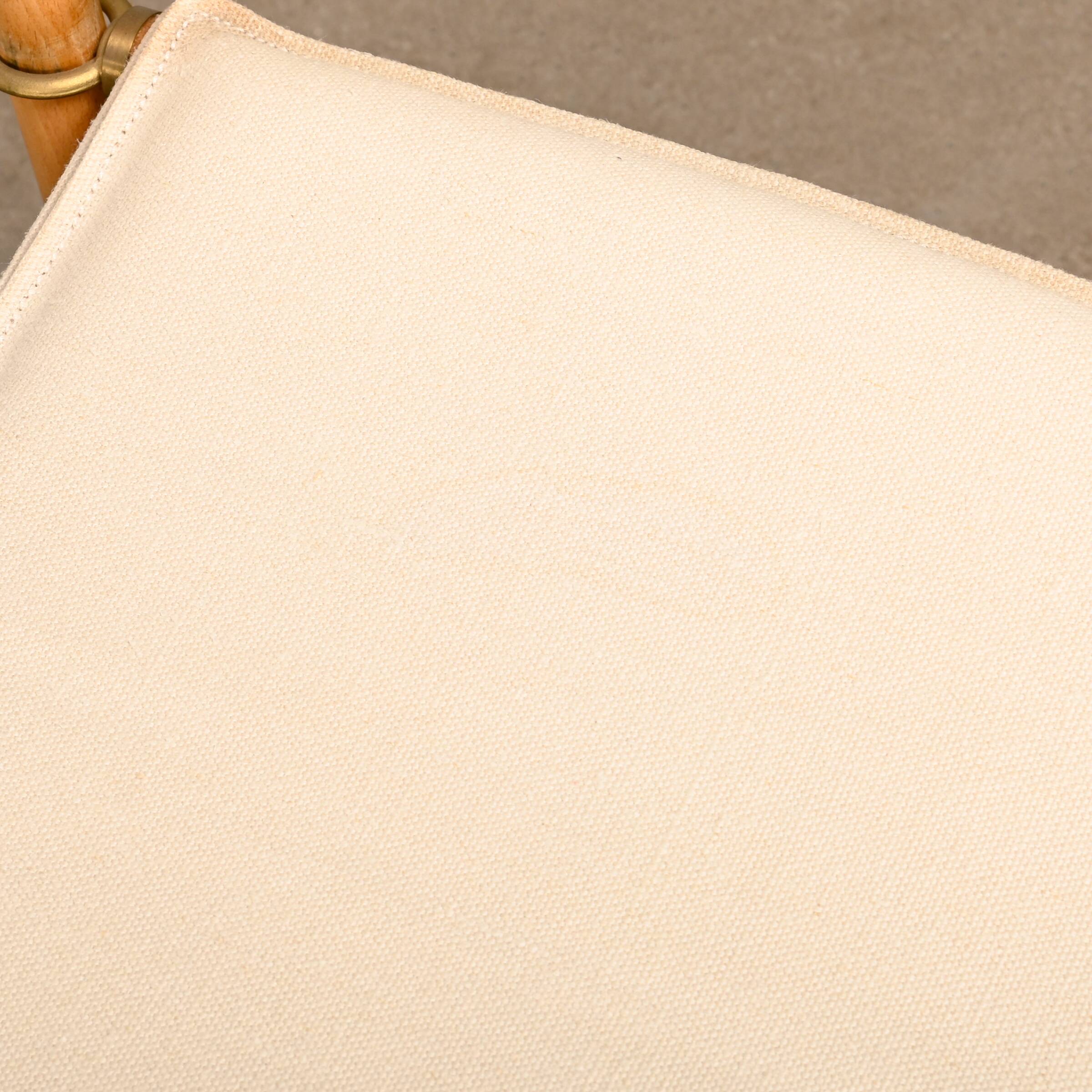 Mogens Koch MK16 Folding Chair in Beech Wood and Canvas for Rud Rasmussen, DK