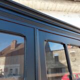 Parisian antique black patinated showcase