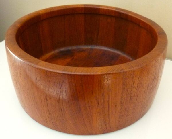Plat, fruitier, design scandinave, teck, R. Nissen Danemark années 60/70