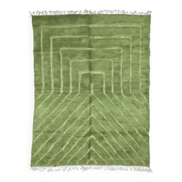 Contemporary Green Carpet - 316 x 242 cm