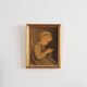 Painting „The Portrait of the Girl”, Scandinavian design, 19th century, by Albert Anker