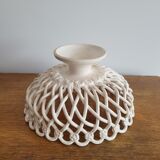 Braided ceramic basket, handmade Pichon Uzès