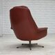 1970s, Danish design by H.W.Klein, swivel armchair, furniture leather.